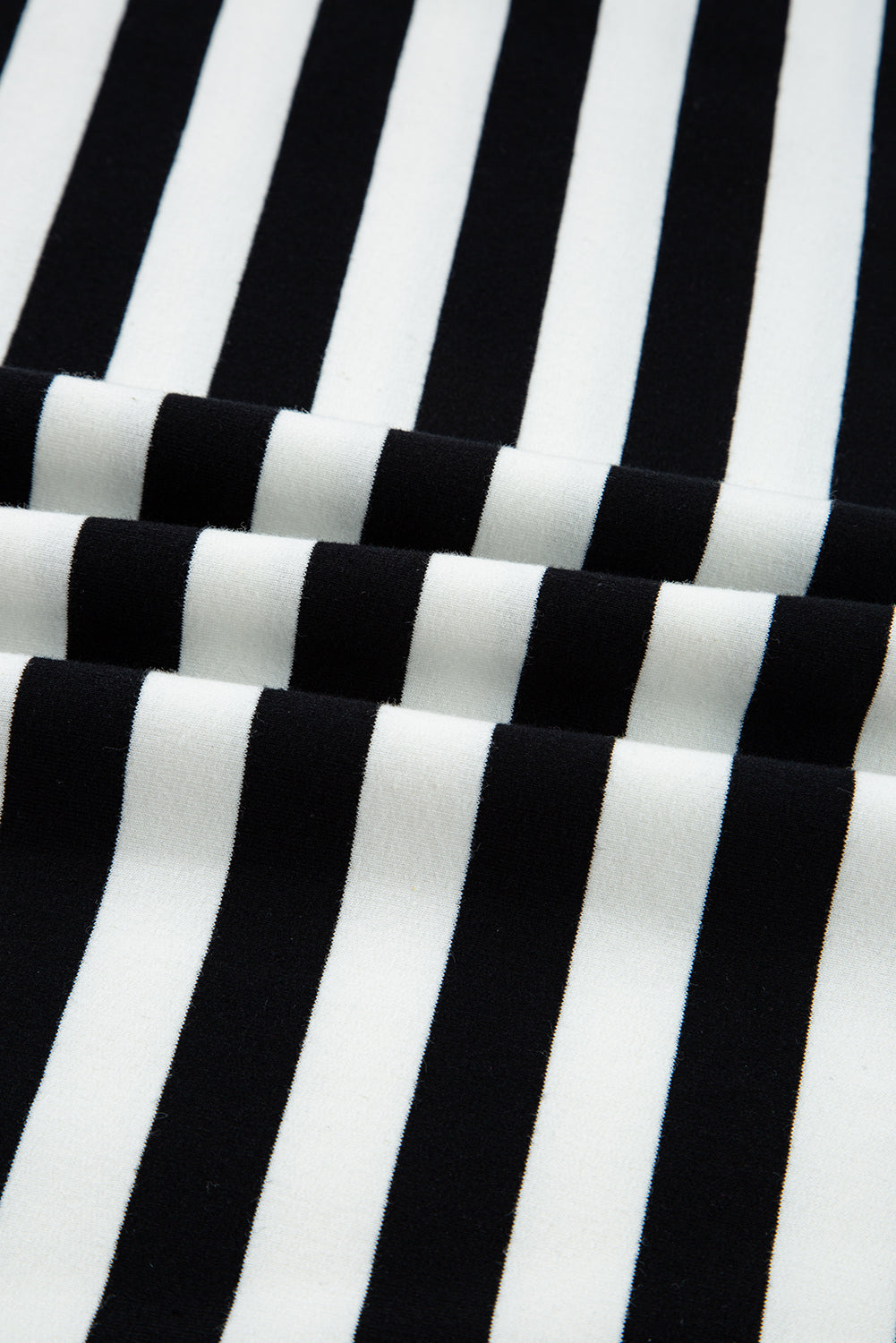 Stellar Stripes Black Stripe  Contrast Edge  Loungewear Plus Size Set
