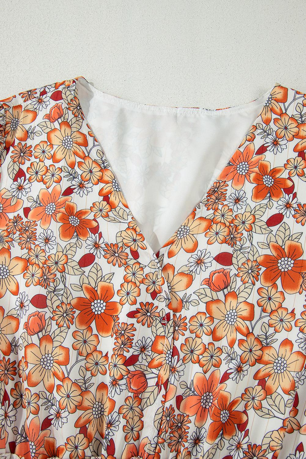 Harvest Moon Midi  Frill Tiered High Waist Floral Dress