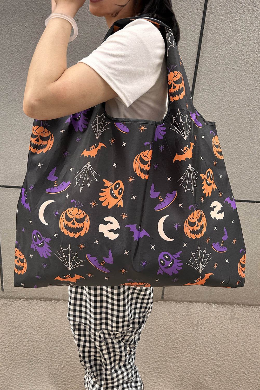 Black Hole Foldable Spooky Season Large Capacity Tote